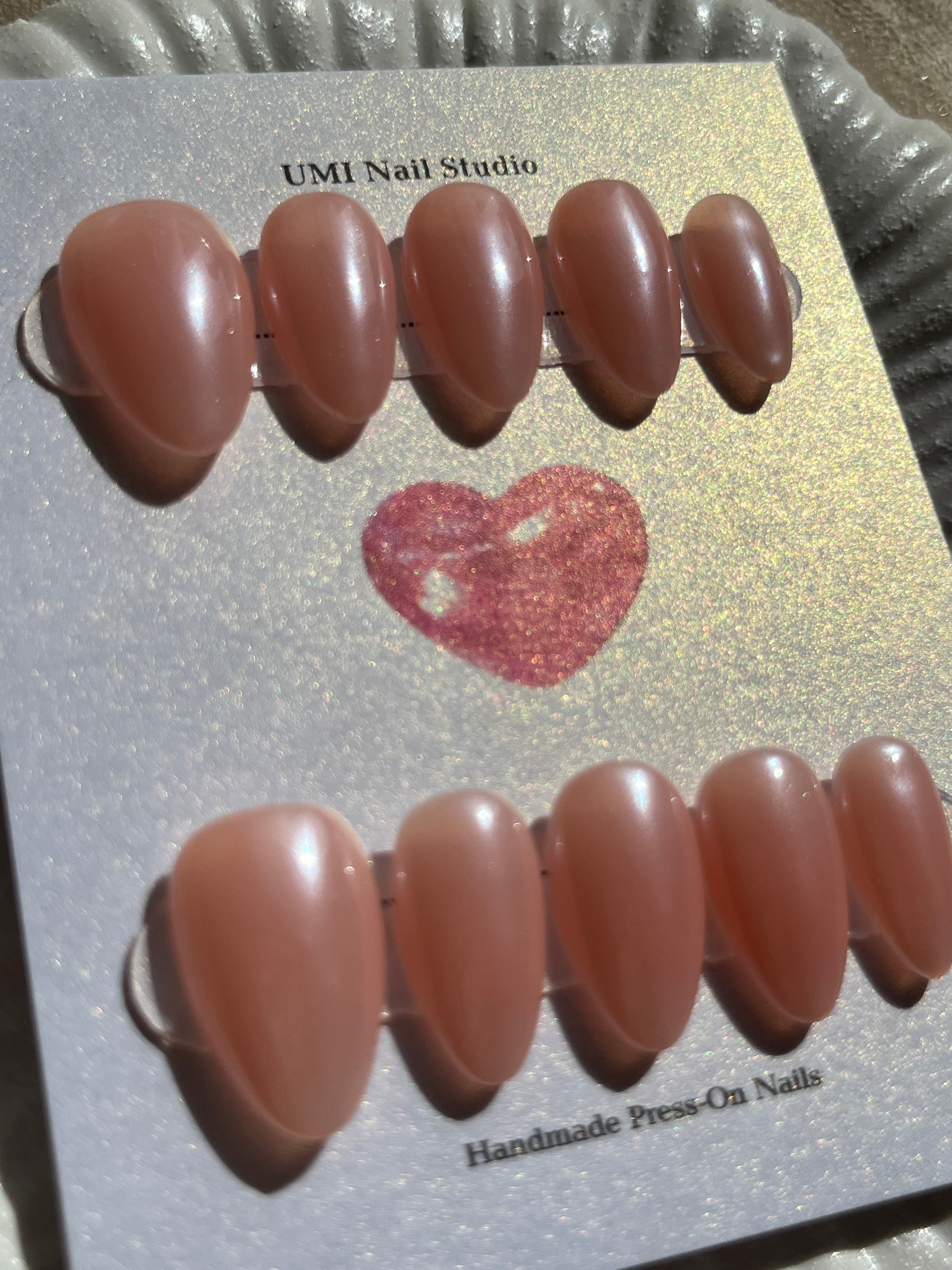 Dreamy – Aurora Glow Press‑On Nails | Handmade Luxury Set