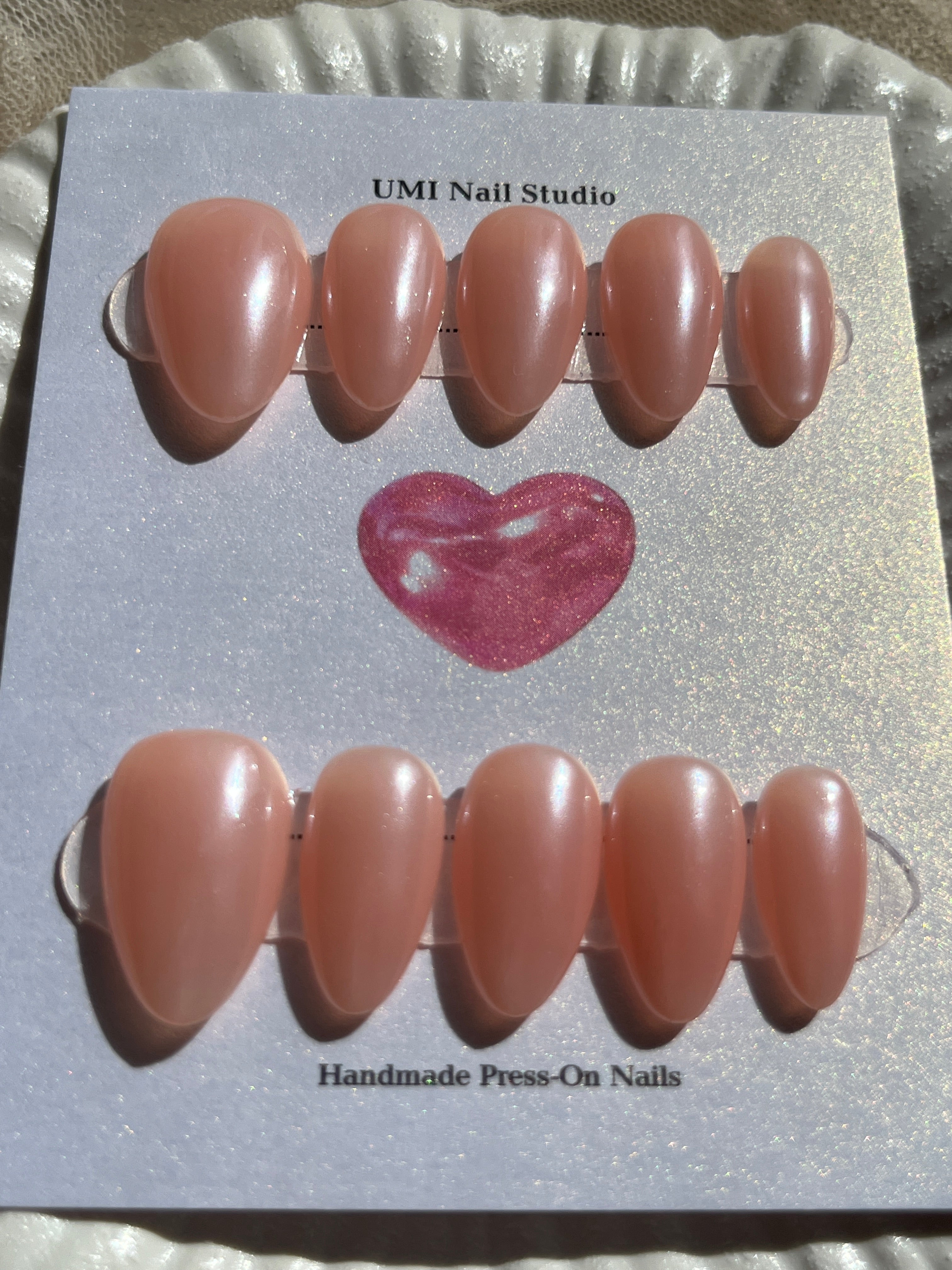Dreamy – Aurora Glow Press‑On Nails | Handmade Luxury Set